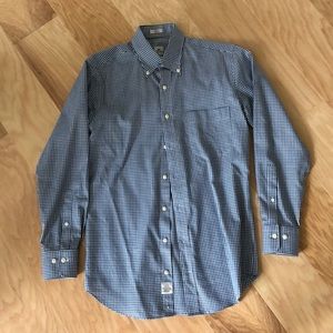 Peter Millar Dress Shirt Blue/White Size S
